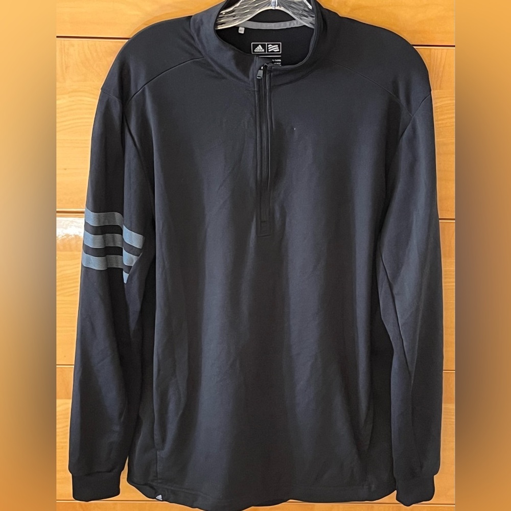 Adidas Men’s Black Pullover Long Sleeve Shirt